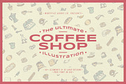 Coffee Shop Illustration Package, a Food Illustration by Wortfice (Thumbnail 1 of 8)