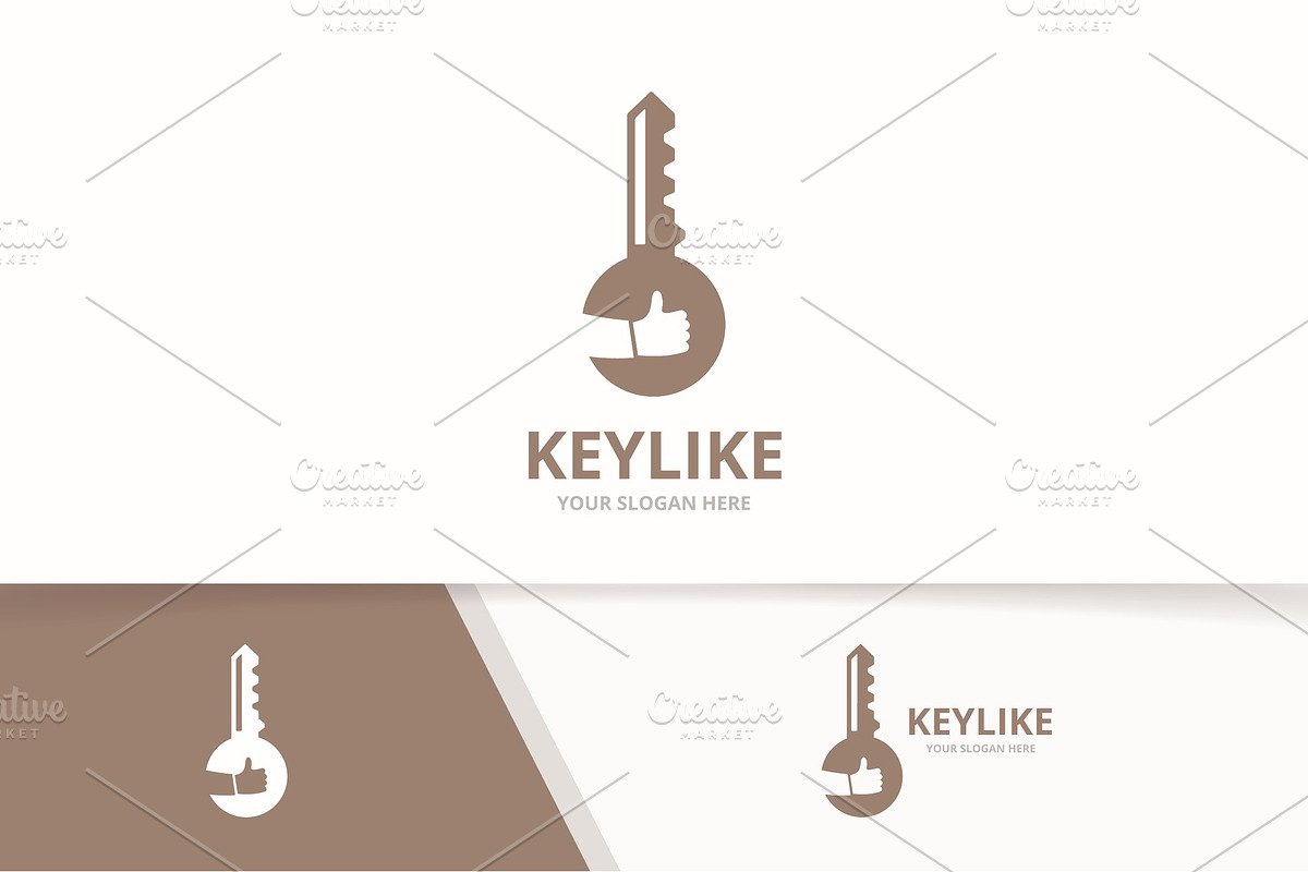 Vector key and like logo combination, a Branding & Logo Template by ...