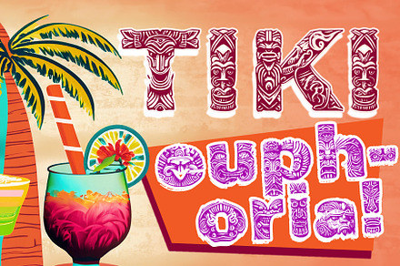 Tiki Euphoria Font, a Symbol Font by Fontastic Ventures