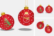 Christmast Ball Mockup, a Merchandise Mockup by Cekal_std (Thumbnail 1 of 4)