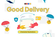 Good Delivery Illustration, an Object Illustration by Loin Studio (Thumbnail 1 of 3)