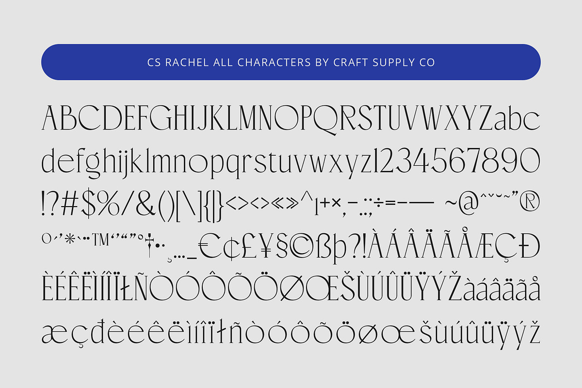 CS Rachel – Elegant Font, a Serif Font by Craft Supply Co. (Photo 8 of 8)