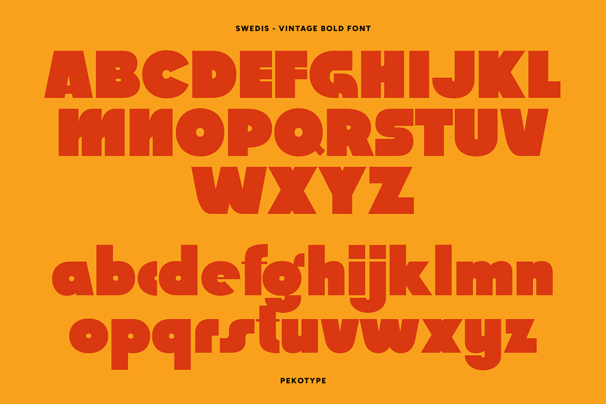 Swedis - Vintage Bold Font, a Sans Serif Font by Pekotype (Photo 8 of 16)