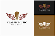 Acoustic Guitar Angel Wings Logo, a Branding & Logo Template by ika trisiana (Thumbnail 1 of 2)