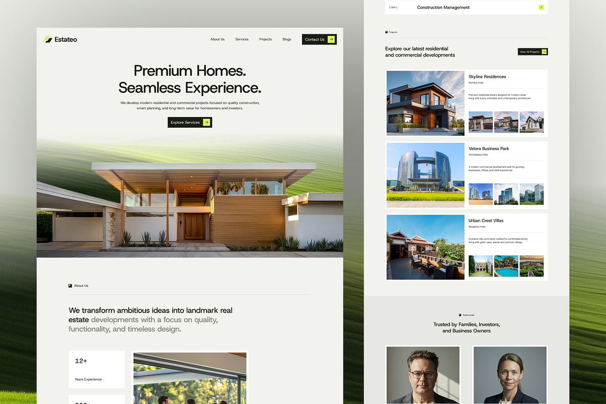 Real Estate Framer Template, an UI Kit Template by UI/UX Ocean (Photo 2 of 4)