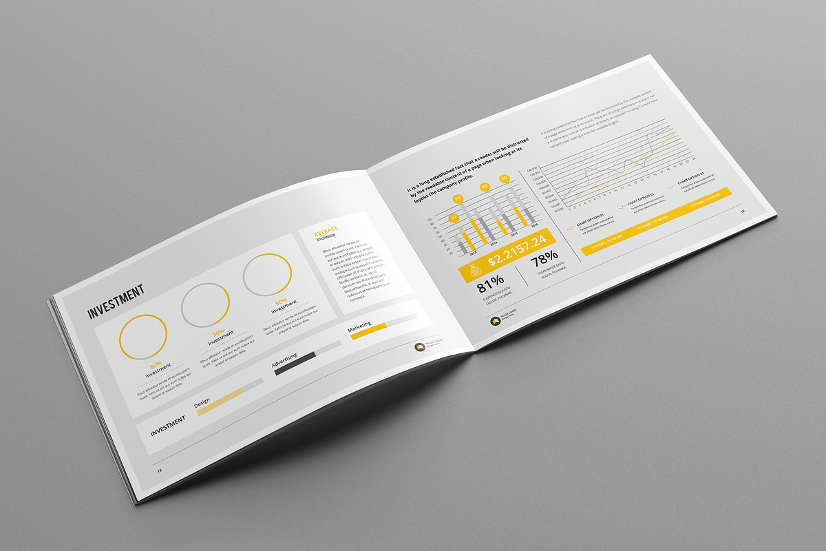 Annual Report Landscape Template, a Print Template by Pro-Gh (Photo 7 of 13)