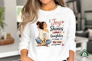 Joy Shines when Laughter Cute Girl, a Seasonal Illustration by Craft Nest (Thumbnail 3 of 6)