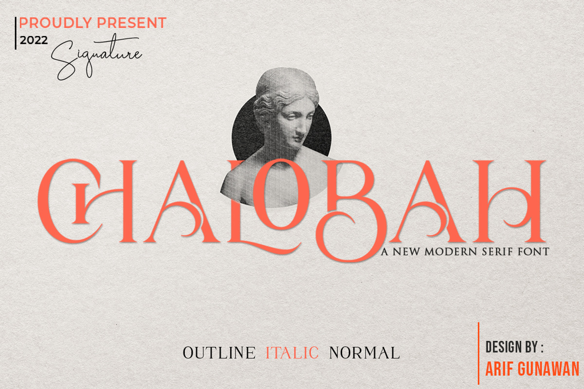 Chalobah, a Serif Font by Natural Ink Studio (Photo 1 of 10)