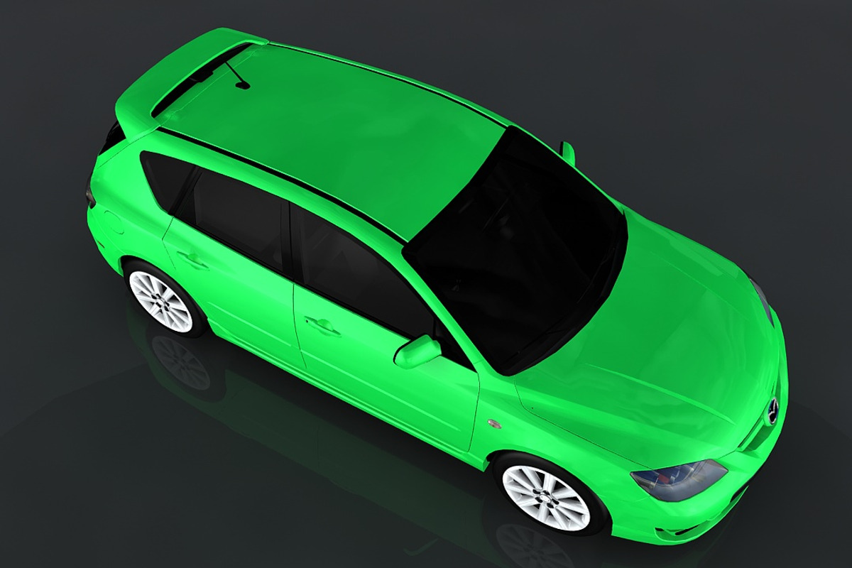 2009 Mazda 3, a Cars & Vehicle 3D Model by valtriiu (Photo 3 of 12)