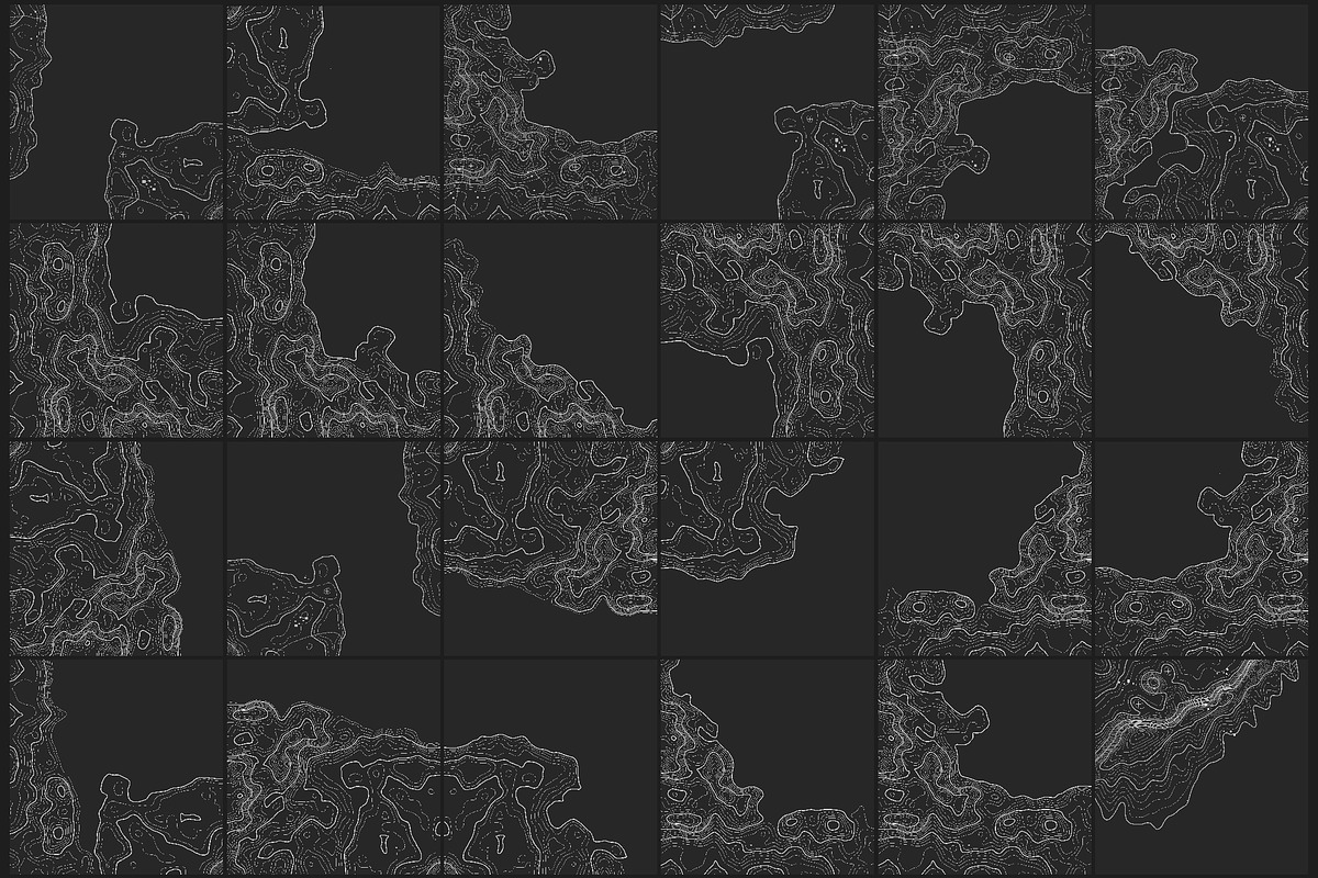55 Vector Topographic Maps Bundle, a Texture Illustration by RDShop (Photo 10 of 11)