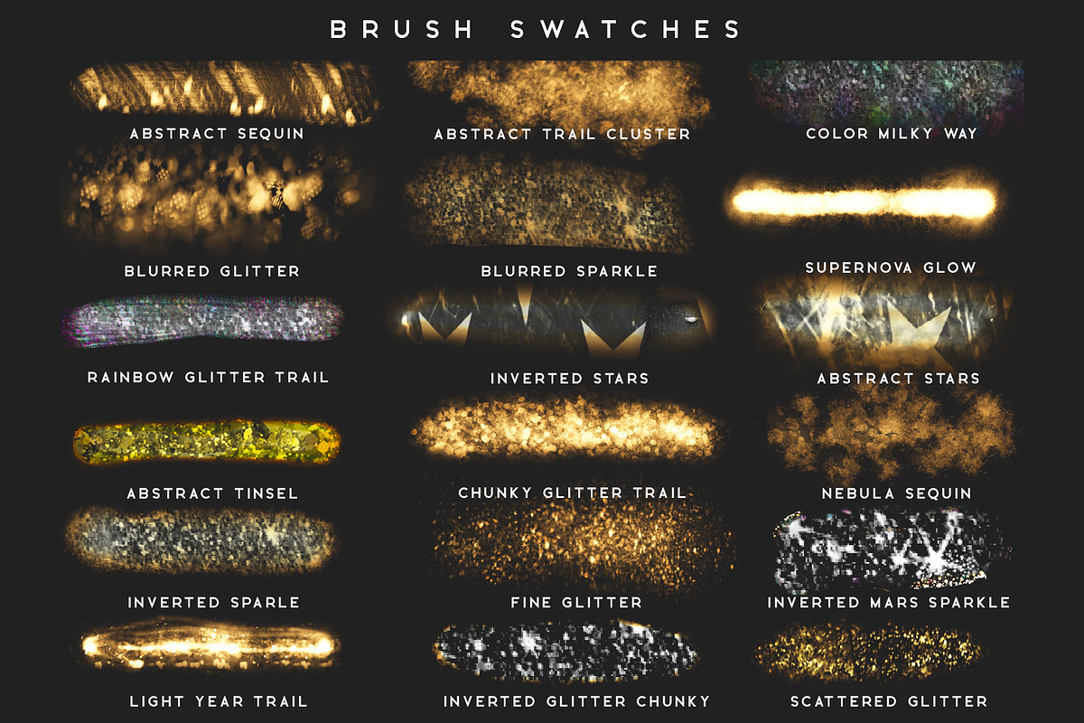 Nova Procreate Glitter Brushes, a Brushes & More by Neon Wild (Photo 3 of 8)
