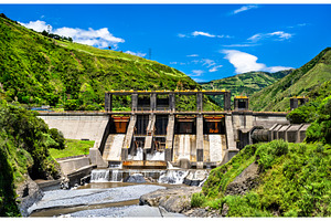 Agoyan Hydroelectric Dam and, an Architecture Photo by Leonid Andronov