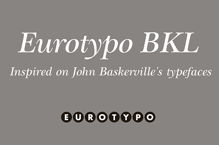 Eurotypo BKL Italic, a Script Font by Eurotypo
