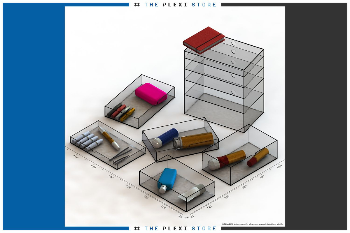 5 Drawer Makeup Organizer #01, a 3D by TPS Digital Assets (Photo 1 of 10)