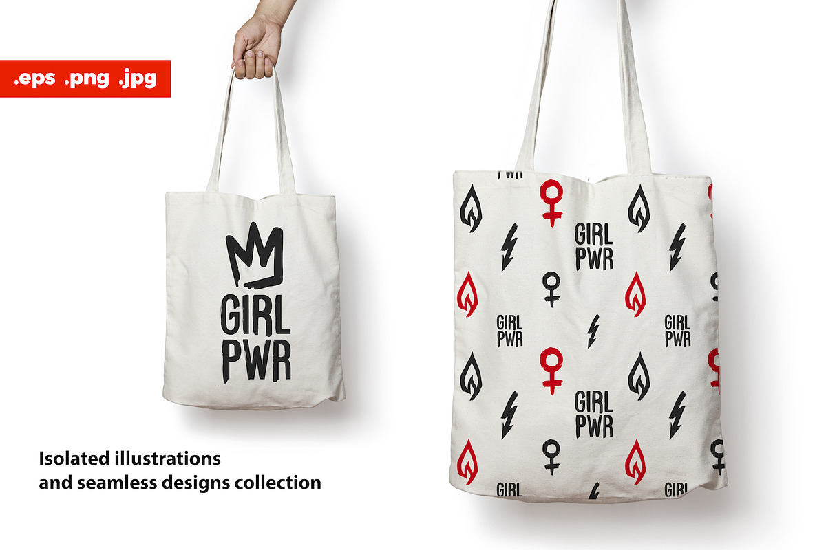 Woman Power Ultimate Pack + Patterns, an Object Graphic by Sopelkin (Photo 6 of 7)