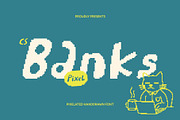 CS Banks Pixel, a Handwritten Font by Craft Supply Co. (Thumbnail 1 of 8)