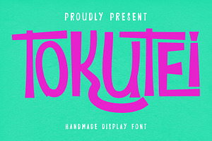 Tokutei Display Font