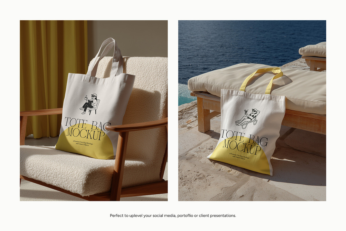 Tote Bag Mockup Bundle, a Merchandise Mockup by Wildfield Studio (Photo 2 of 8)