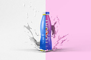 Bottle with Splash Mockup - 7 Views, a Packaging Mockup by Illusiongraphic (Thumbnail 19 of 25)