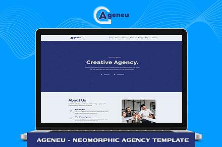 Ageneu - Neomorphic Agency Template, a HTML Template by THESOFTKING