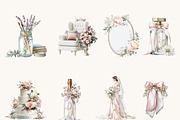 Watercolor Wedding Clipart Bundle, a Person Illustration by BusyDaydesign (Thumbnail 2 of 9)