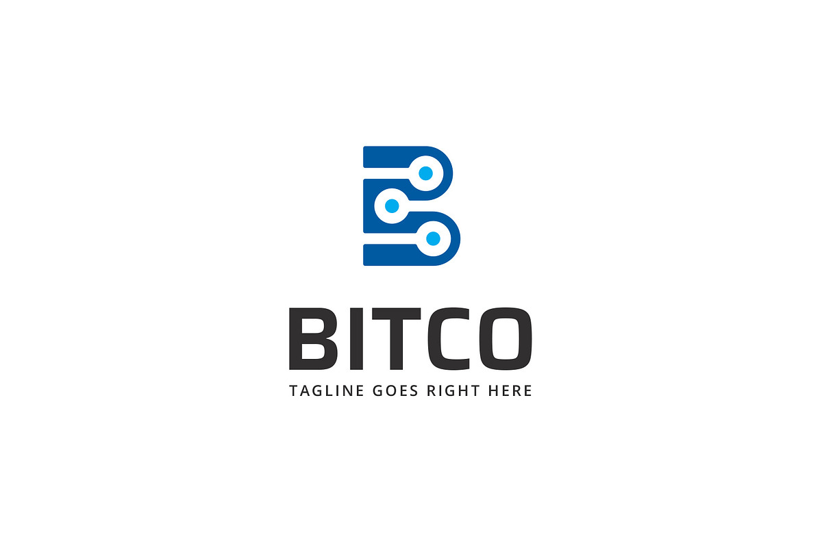 Bitco Letter B Logo Template, a Branding & Logo Template by Tovarkovdesign (Photo 1 of 7)
