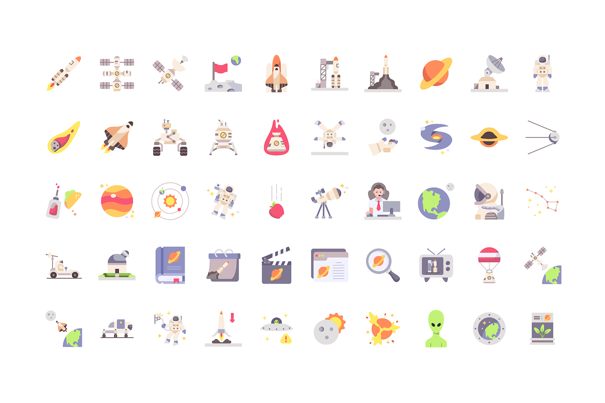 Space Exploration Icon Pack, an Icon by BaconTaco (Photo 3 of 6)