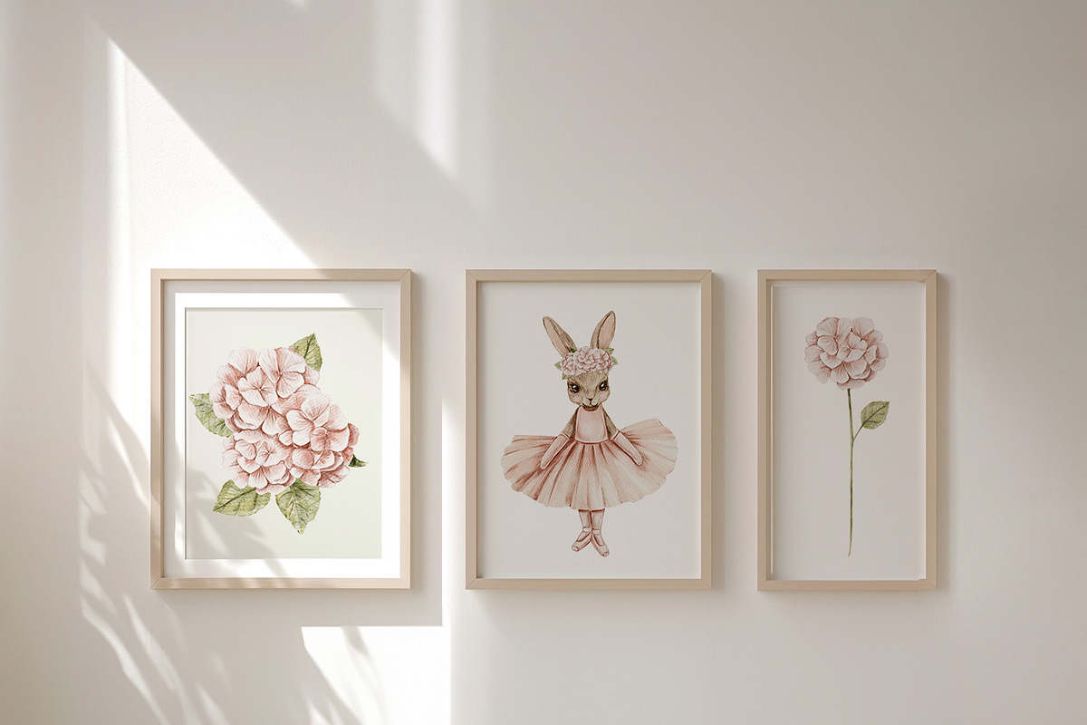 Ballet Blossoms Watercolor clipart, an Object Graphic by NikiArts (Photo 10 of 11)
