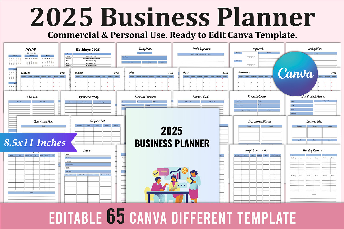 Mega All-In-One 2025 KDP Interior, a Stationery Template by Shumaya (Photo 6 of 6)