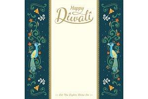 Happy Diwali Festival Card