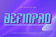 Befinpro-Italic, a Sans Serif Font by riotama85 (Thumbnail 1 of 5)