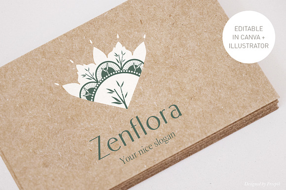 Elegant Floral Zen Logo - Canva & AI preview 8