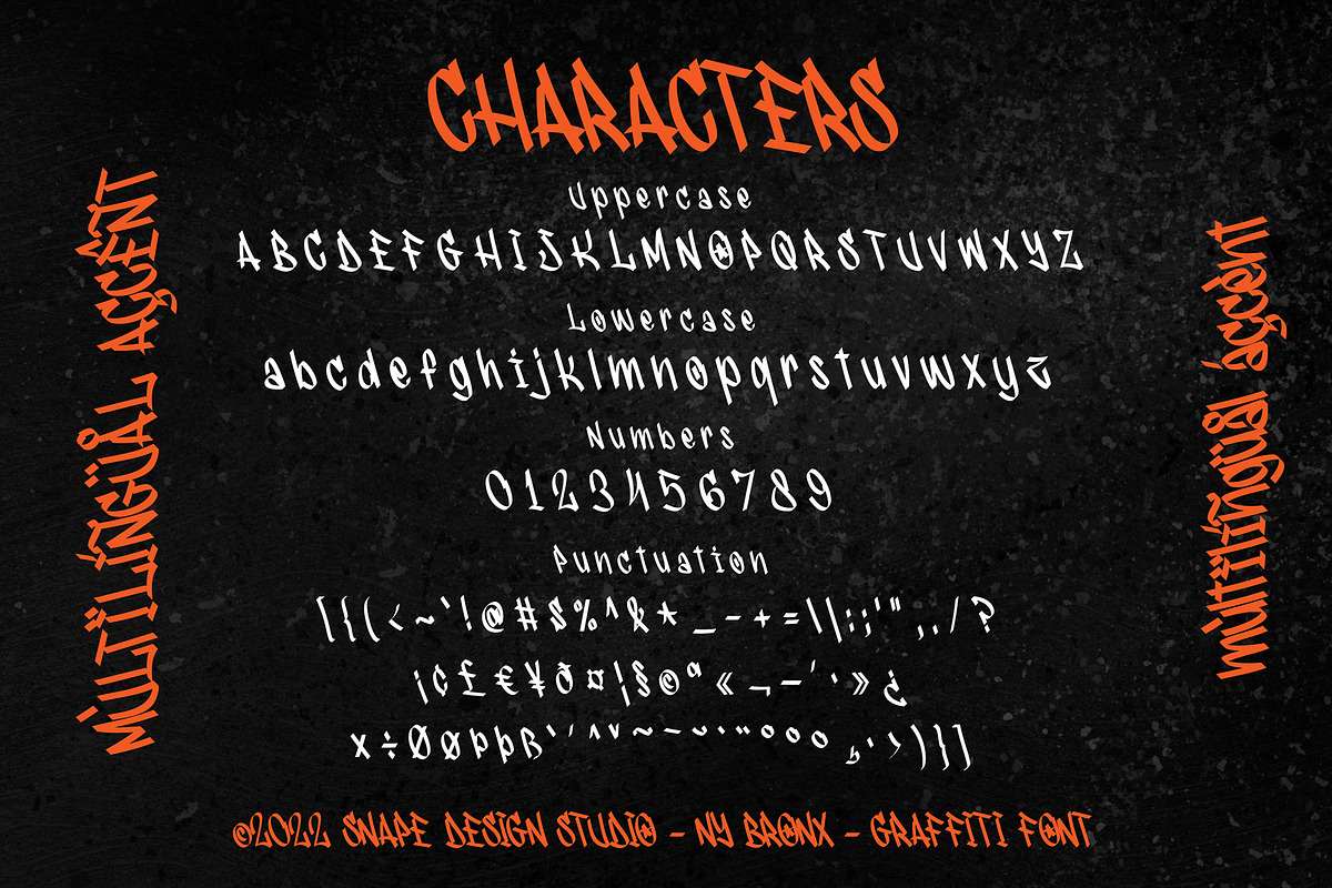 NY Bronx - Graffiti Font, a Font by Snape Design Studio (Photo 2 of 5)