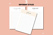 To Do Lists Templates, Printable, A4, a Print Template by GraphiCarola (Thumbnail 2 of 3)