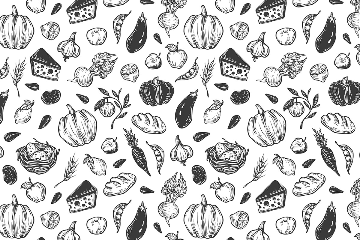 Organic Farming. Fresh market., an Illustration by Olga Olmix (Photo 4 of 7)