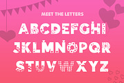 Hearts Silhouette Font, a Font by Salt & Pepper Designs (Thumbnail 2 of 5)
