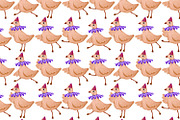 Festive Goose Party Clipart Set, an Animal Illustration by the_myro (Thumbnail 9 of 17)