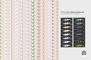 31 Procreate Pearls Brashes Set