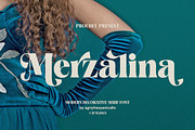 Merzalina - A Decorative Serif, a Serif Font by agnyhasyastudio (Thumbnail 1 of 10)