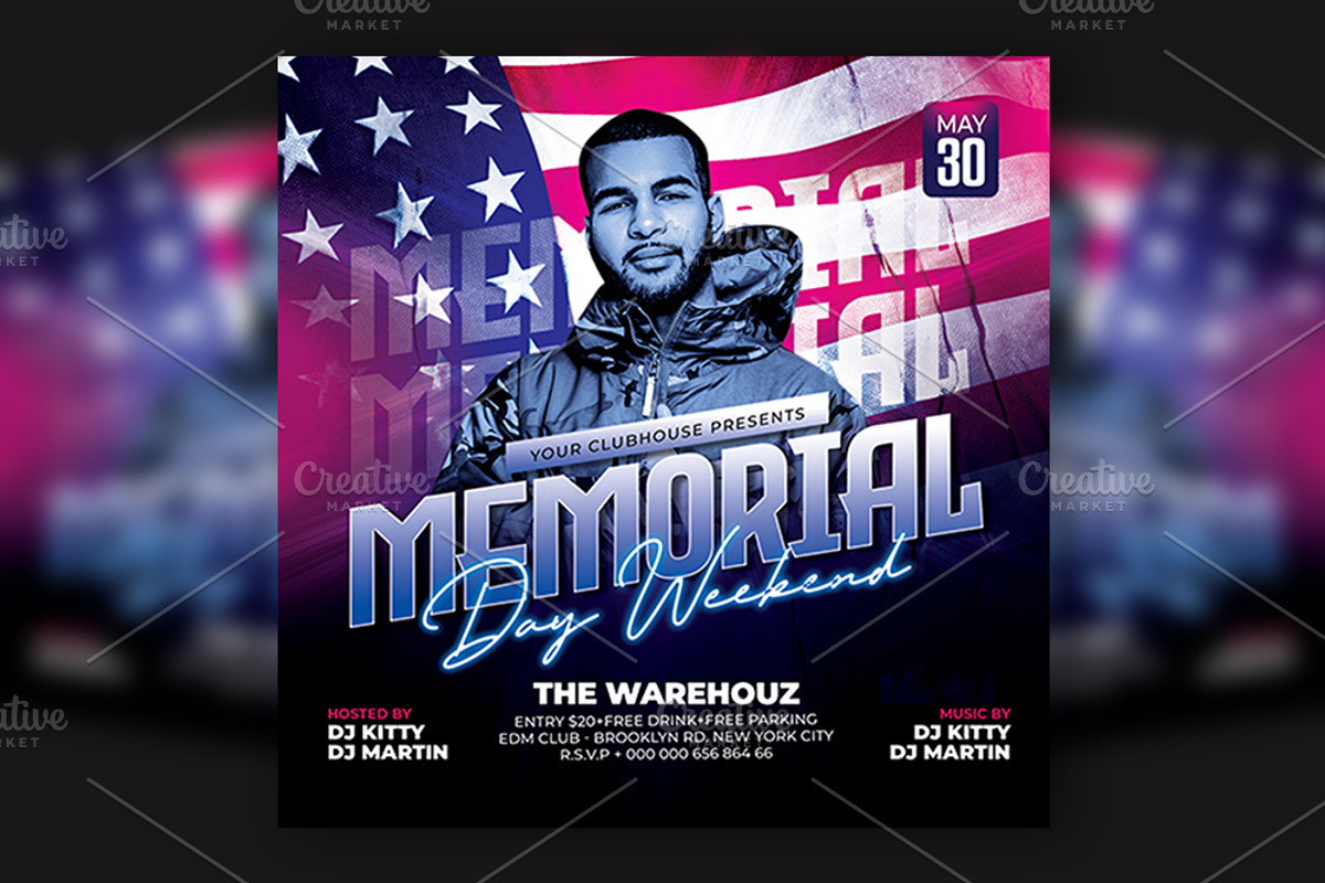 Memorial Day Flyer, a Flyer Template by Artonix (Photo 1 of 3)