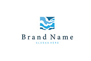 Modern Ocean Wave Logo Design, a Branding & Logo Template by Maylianaw28 (Thumbnail 1 of 2)