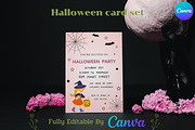 Editable Halloween Card Set, a Card Template by Adalin Shop (Thumbnail 4 of 9)