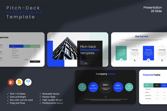 Pitch-Deck Presentation Template preview 7