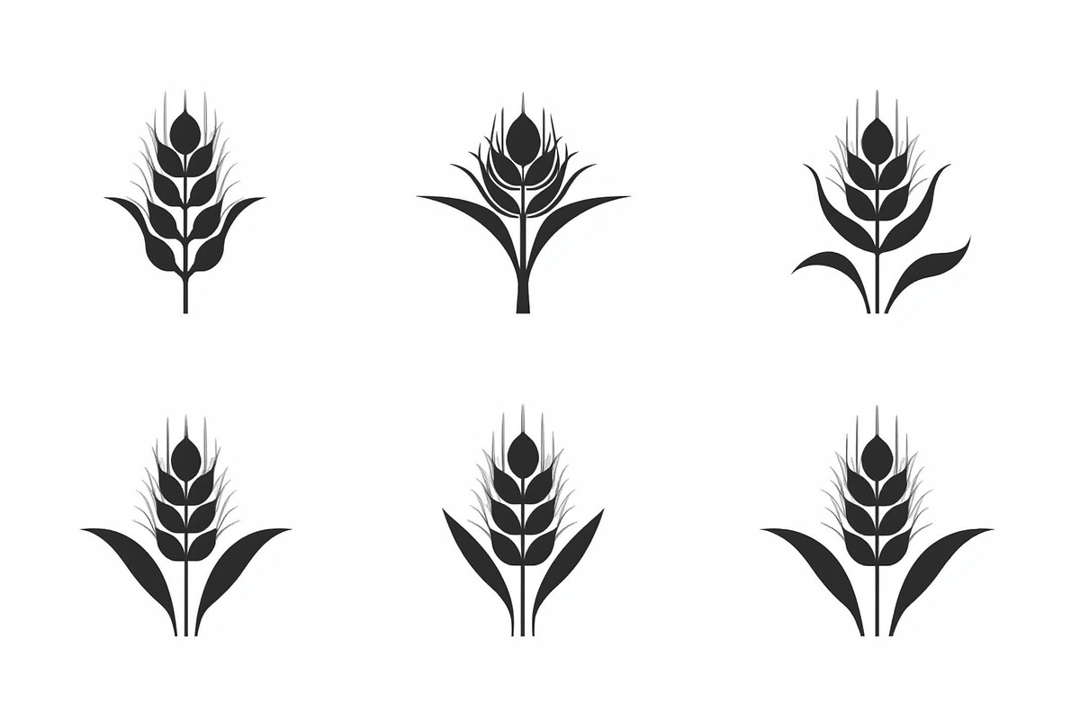 Agriculture Grain Silhouette Pack, an Illustration by Creativeshirt (Photo 9 of 9)