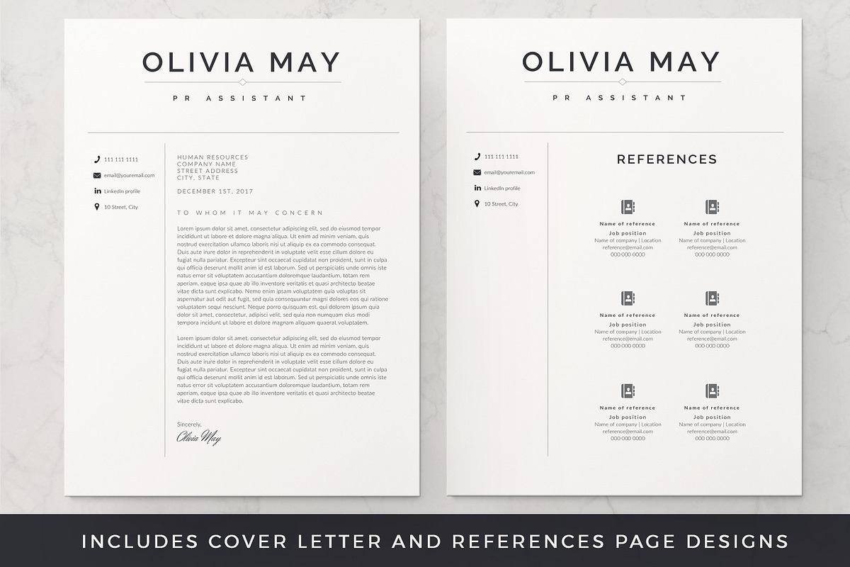 Resume Template / CV, a Resume Template by TheResumeCoach (Photo 2 of 6)