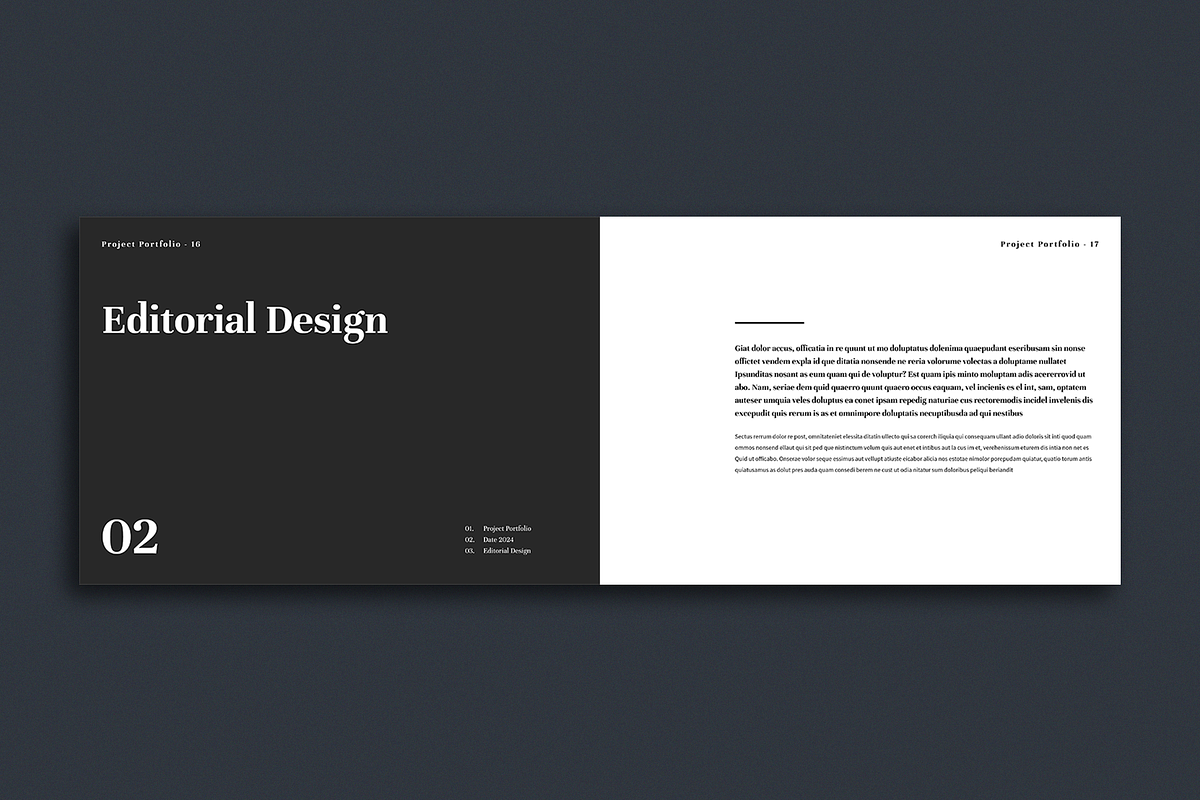 Minimal / Portfolio | Canva, PPTX, a Brochure Template by ArtisticLand (Photo 8 of 18)