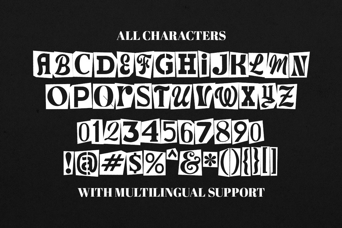 Dirty Punk - Randsom Display Font, a Handwritten Font by Letterhend Studio (Photo 8 of 9)