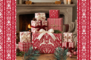 Folk Christmas Seamless Patterns, a Pattern Graphic by Sonulkaster (Thumbnail 7 of 11)