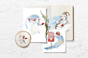 SNOWMANIA Watercolor set, an Illustration by Lemaris (Thumbnail 6 of 6)