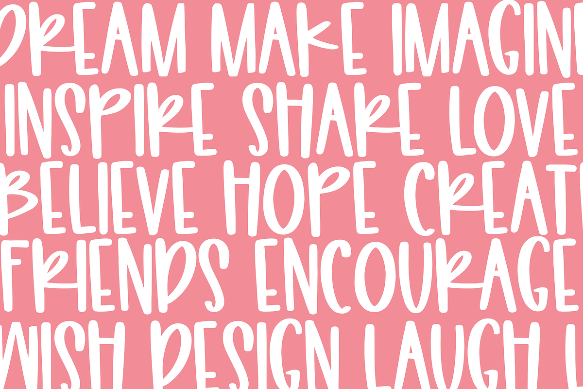 Rainbow Dreams | Font with Extras, a Font by KA Designs (Photo 8 of 9)